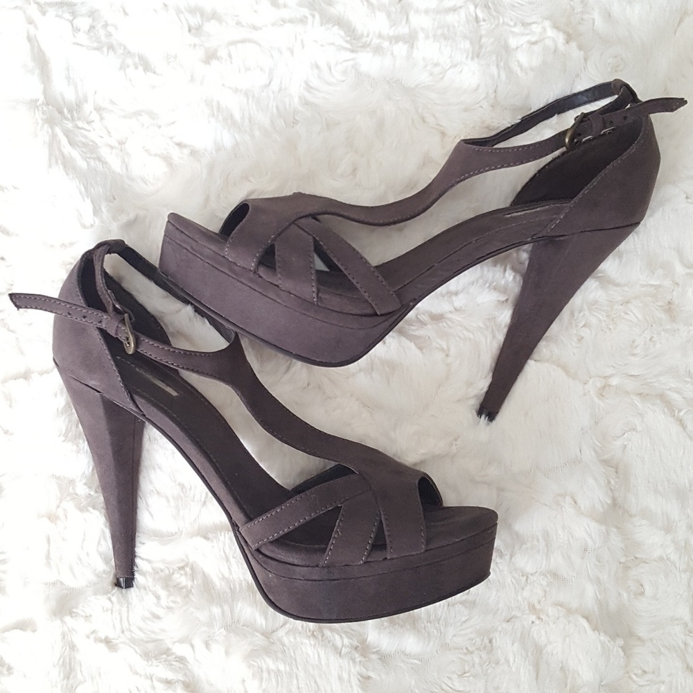 Zara collection platform strappy heel